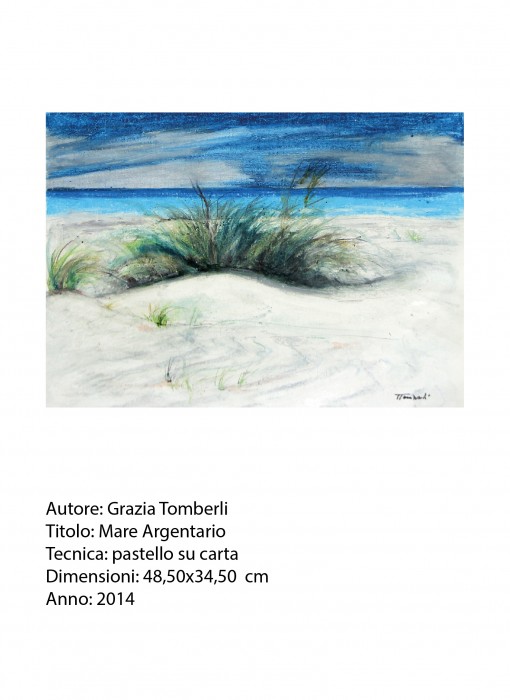 grazia tomberli - Mare Argentario - 48,50x34,50 - pastello su carta - 2014-01